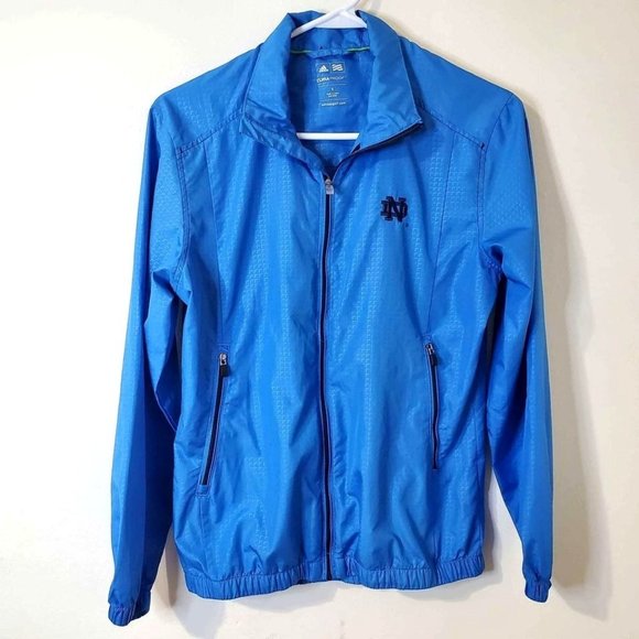 Men's Small Notre Dame Adidas Golf Lightweight Full Zip Jacket - Picture 1 of 5